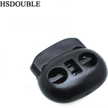 HSDOUBLE Kordelstopper Schwarz 20mm