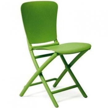 Silla de Exterior Plegable Nardi Resina Verde y Límite Zigzag