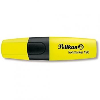 Pelikan Textmarker 490 Gelb – 4er Pack (Textliner Neon, freie Farbwahl)