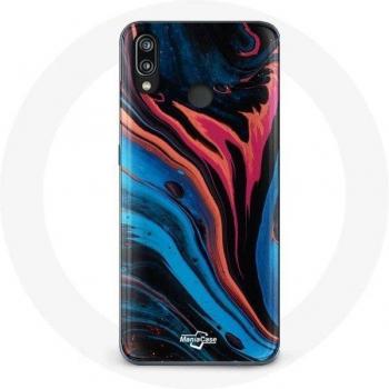 Blue Black Red Abstract Texture Case for Huawei P20 Lite