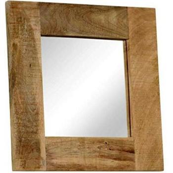 Sonata Mirror Solid Mango Wood 50x50 cm
