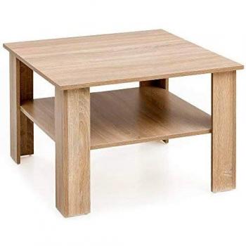 Couchtisch WL5.833 Sonoma Eiche 60x42x60 cm Design Holztisch mit Ablage