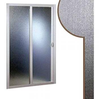 Paroi de douche en acrylique 140 CM Modèle Smart Forte – Coulissante – Blanche – En niche – Réversible