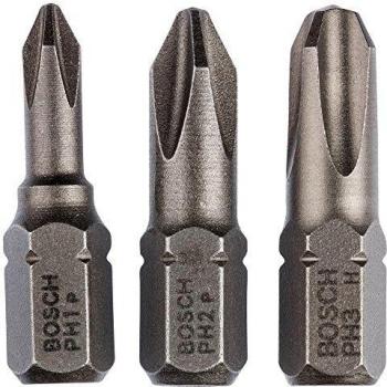 Ensemble de mors de serrage courts en métal extra-dur Boîte de 3 pièces ph1; ph2; ph3; 25 mm
