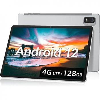 Jumper Tablette Android 12, Gaming Tablette 128Go ROM, 4G LTE Dual SIM, 5G+2.4Ghz WiFi, Octa-Core, 1920x1200
