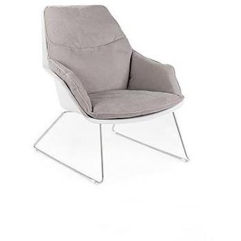 Poltrona grigio chiaro in polipropilene 85 cm x 74 cm h. 86 cm