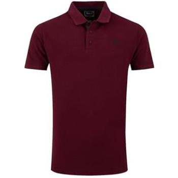 Weird Fish Men’s Miles Pique Polo (Wine) – XL