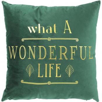 Coussin « Messages » Q3820 – Velours 40 cm – Les Trésors De Lily