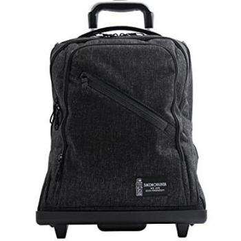Eco Zaino Trolley Nero con Barra Telescopica