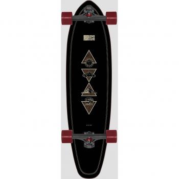Long Island Longboards Elements 36”x9” Kicktail Volledig Patroon
