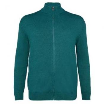 S.Oliver Herren Herbst/Winter-Strickjacke mit Logo-Detail
