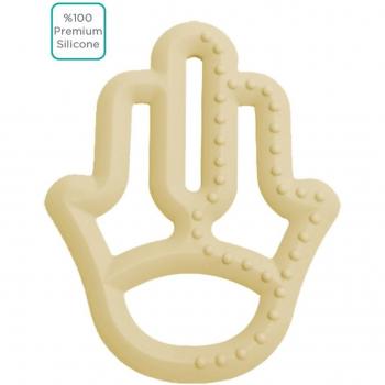 Silicone‑Beißring „Minikoi‑Blick“ – Gelb, 3 m+, 1 Stück