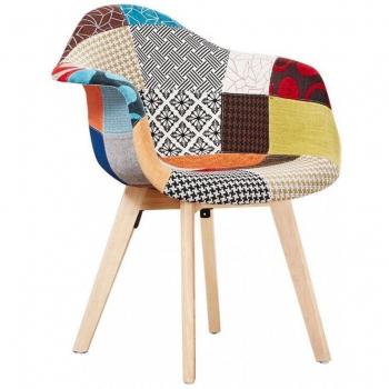 Chaise de Salle à Manger Design Patchwork