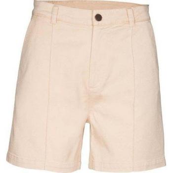 ORGANICATION Damen-Shorts, High Waist, stone