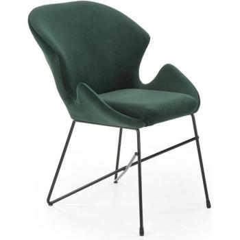 Sedia Houston 941 Verde scuro 82x57x62cm – Materiali Arazzo/Metallo