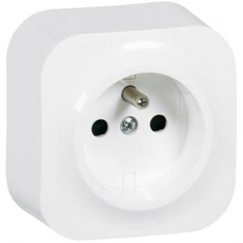 Prise de Courant Blanche « Eco‑Profil » – Arnould 54204