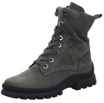 Semler Damen Schnürstiefelette Wendy Nubukleder grau Größe 8