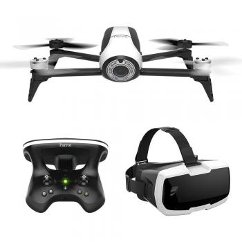 Parrot Bebop 2 Quadcopter Drone with Skycontroller 2 & Cockpit FPV Glasses, 14 MP lens with Full HD Video and Return to Home