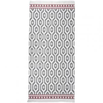 Tappeto in Cotone Grigio 100x200 cm vidaXL