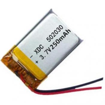 Batterie Li‑Po 052030 / 502030 – 3,7 V 250 mAh pour Appareils Polyélectrolytiques