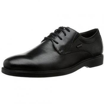 Scarpe GEOX Brayden 2fit nere in pelle traspiranti Amphibiox