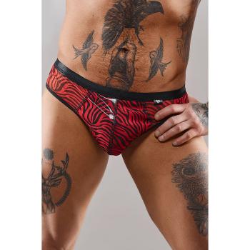 Herren Slip mit Zebramuster