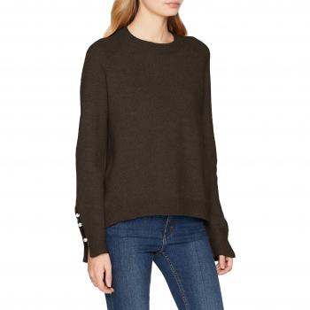 Vero Moda Blusa Vmlagoura LS O-Neck para Mujer, Gris