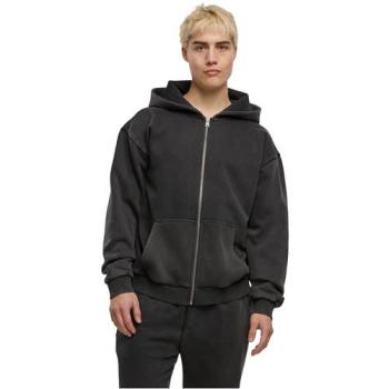 Urban Vintage Magnet Zip Hoodie – Grey, XXL, 70/30 Cotton-Polyester Blend