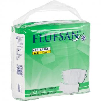 Pack Flufsan Adultes – 15 Couches (Taille L)