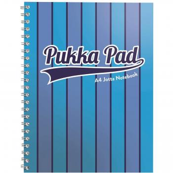 Pukka Pad Vogue Jotta Note Book, A4 Size, Ruled, Perforated, 80 GSM, 200 Pages, Blue