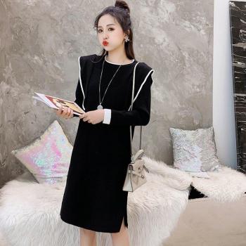 Nursing-Friendly Maternity Sweater Dress