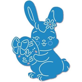 Stencil de Conejos para Scrapbooking y Proyectos Creativos