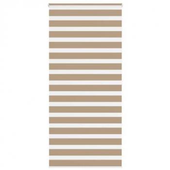 Zebra Blind Sand Brown 105x200 cm Adjustable Lighting Polyester