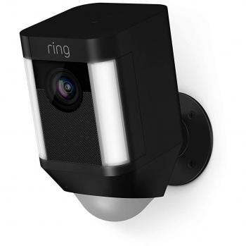 Ring SpotLight Caméras Bateries – Haute Définition, Projection LED, Noir