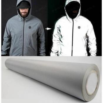 Sew-On Silver Reflective Fabric