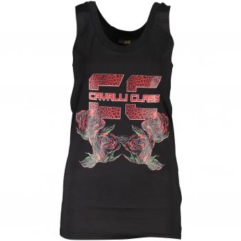 Cavalli Class Black Logo Detail Tank