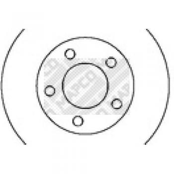 MAPCO Bremsscheibe FORD MAZDA 15283