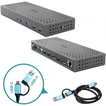 I-tec 3x 4K USB-C Thunderbolt Docking Station Gen 2 with 100W Power Delivery