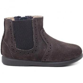 Botas de piel para bebé niña con cremallera
