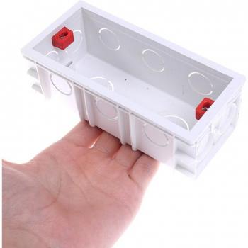 Ensemble de montage 114 × 50 × 66 mm – cassette arrière pour prises et interrupteurs d’éclairage
