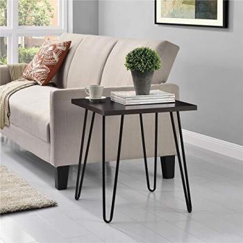 Ameriwood Home Espresso Accent Table, laminated particleboard, (H) 56 x (W) 50 x (D) 50 cm