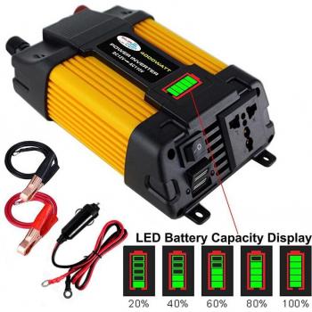 Peak 6000W Modified Power Inverter with Dual USB