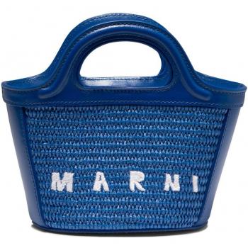 Micro Cabas Marni Tropicalia Bleu