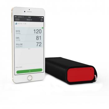 Bluetooth‑Enabled QardioArm BP Device – Lightweight Upper Arm Cuff, Red