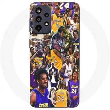 Funda Silicona Negra con Logo de Kobe Bryant para Samsung Galaxy A52 5G – Edición Campeón