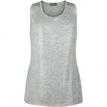 SEEYOU Glitzertop „Sonnenstrahl“ – 100 % Seide‑Hybrid – Größe 36–44