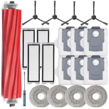 Ensemble d'outils INF Roborock Q Revo/P10 – Brosses, filtres et sacs à poussière multicolores