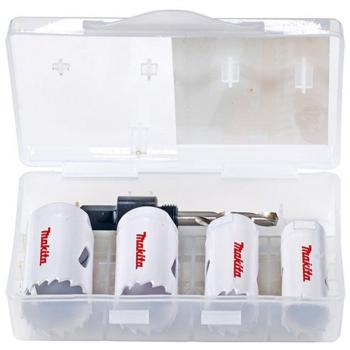 Kit completo de sierras de corona Makita D‑33641 4Cz 22-32 mm + broca