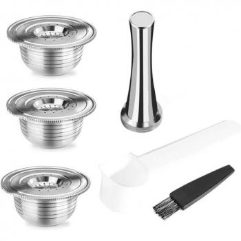 Filtre rechargeable pour machine à café Bialetti Brikka en acier inoxydable