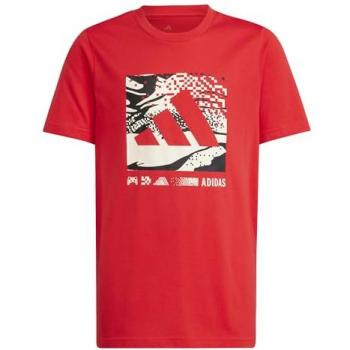 Camiseta Infantil Camo Roja Adidas